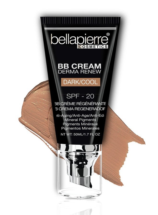 Bellapierre BB Cream SPF 20 – Mineral Sunscreen & Liquid Foundation, Lightweight Face Moisturizer with Buildable Coverage, Matte Finish, Non-Toxic, Paraben-Free, Cruelty-Free – 1.7 oz - Dark Cool - Image 1